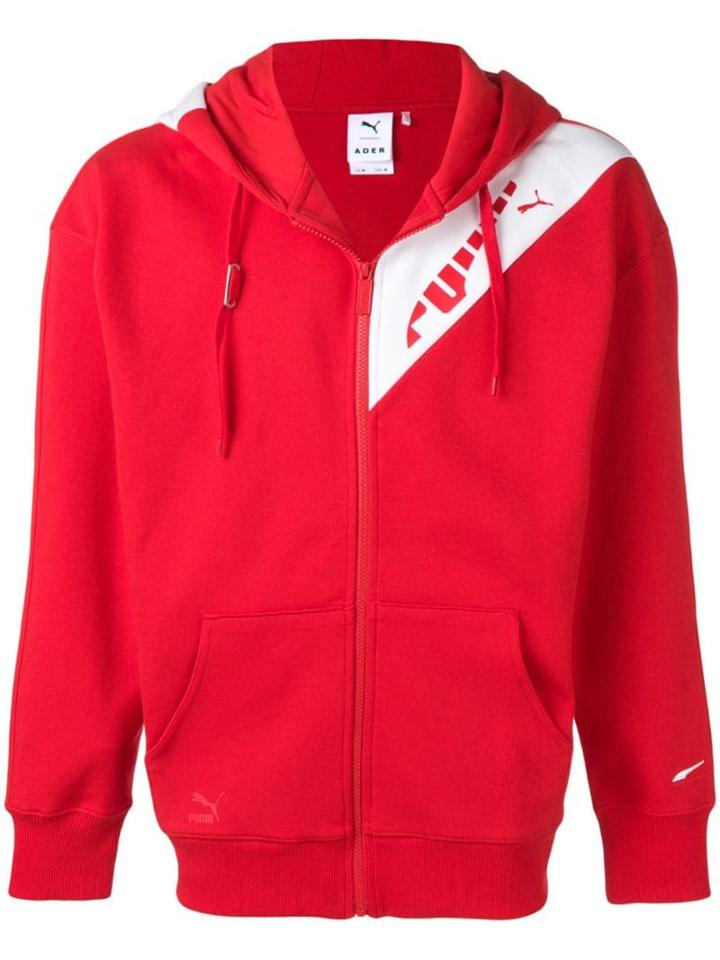 Puma X Ader Error Zipped Hoodie - Red