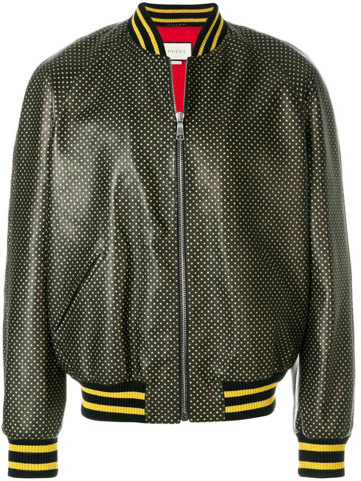 Gucci Micro Star Print Bomber - Black