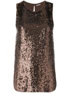 P.a.r.o.s.h. Sequinned Top - Brown