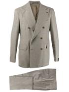 Tagliatore Double Breasted Formal Suit - Neutrals