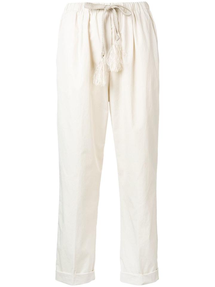 Forte Forte Drawstring Trousers - Neutrals