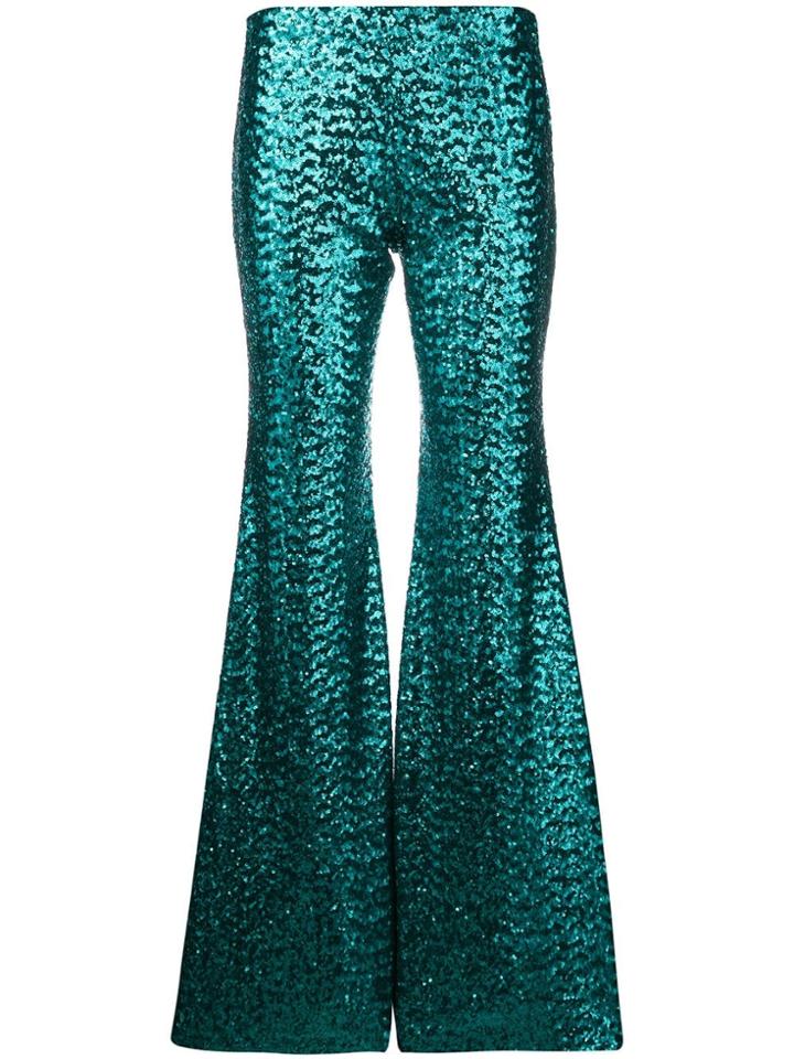 P.a.r.o.s.h. Sequin Embroidered Trousers - Blue