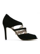 Mara Mac Metallic Strap Pumps - Black
