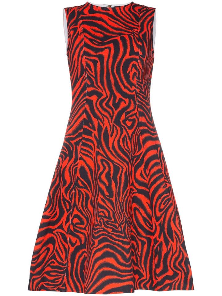 Calvin Klein 205w39nyc Sleeveless Printed Midi-dress - Red