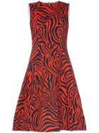 Calvin Klein 205w39nyc Sleeveless Printed Midi-dress - Red