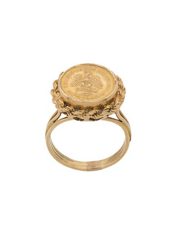 Katheleys Pre-owned 1945s Mexican Coin Ring - Gold