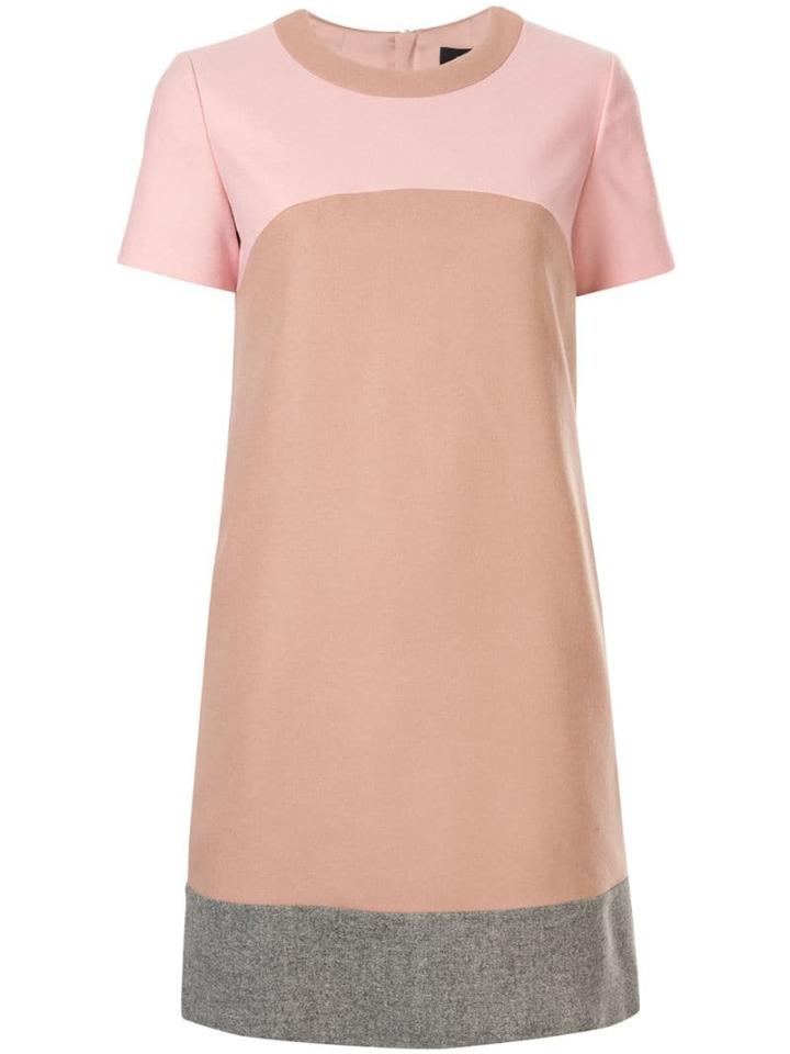 Paule Ka Colour Block Dress - Brown