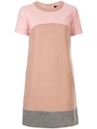 Paule Ka Colour Block Dress - Brown