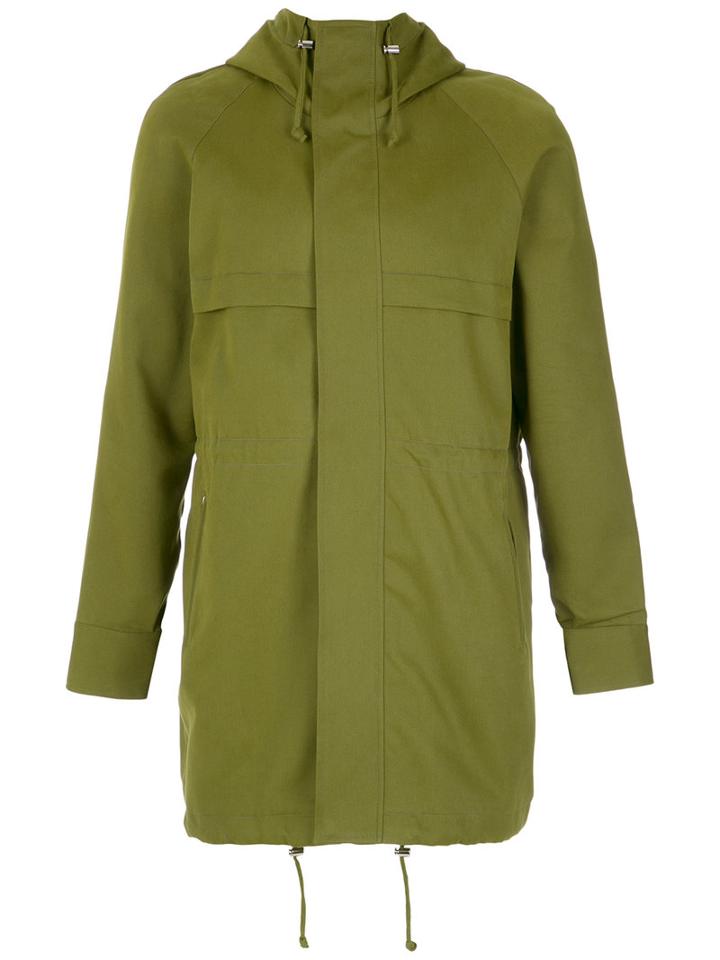 Egrey - Hooded Parka - Men - Polyester/spandex/elastane/viscose - 38, Green, Polyester/spandex/elastane/viscose