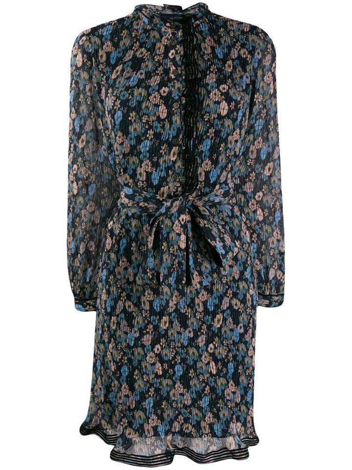 Tory Burch Floral Print Dress - Blue