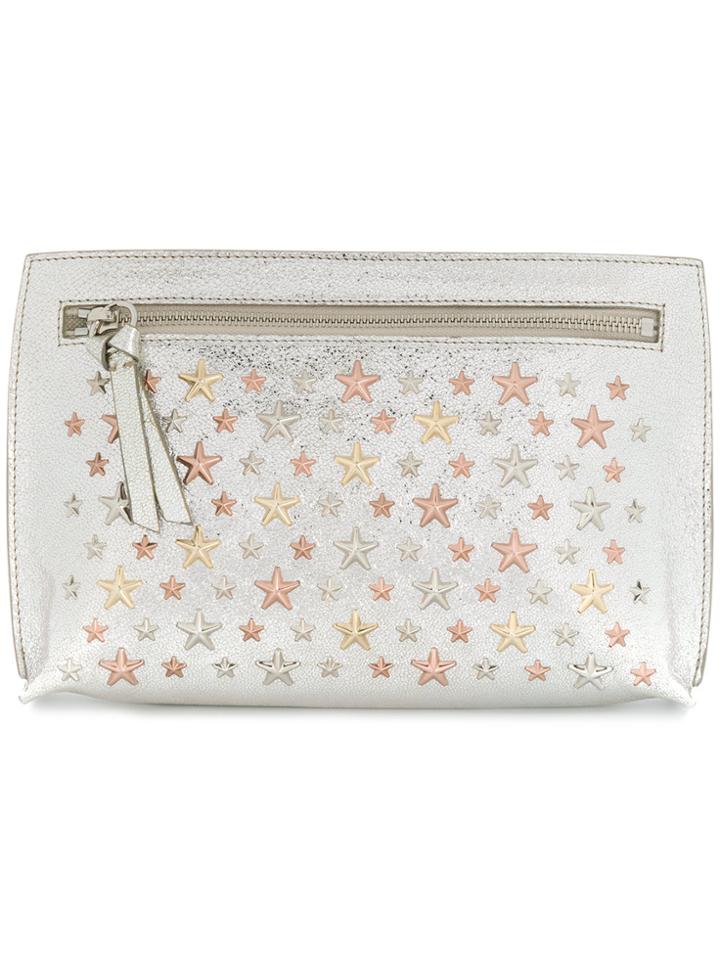 Jimmy Choo Coralie Studded Pouch - Metallic