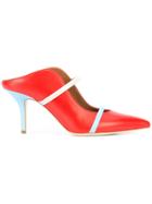 Malone Souliers Maureen Contrast Strap Mules - Red