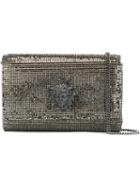 Versace Medusa Shoulder Bag, Women's, Grey, Calf Leather/glass