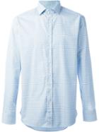 Etro Micro Print Shirt, Men's, Size: 43, Blue, Cotton