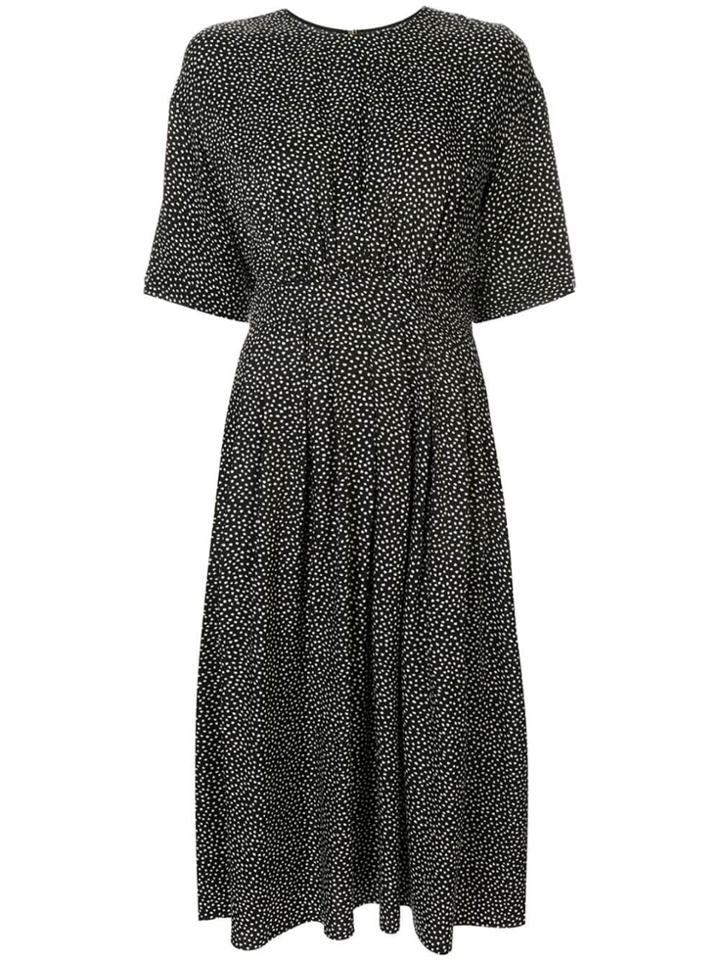 Ballsey Polka Dot Midi Dress - Black