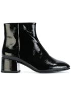 Ash Patent Ankle Boots - Black