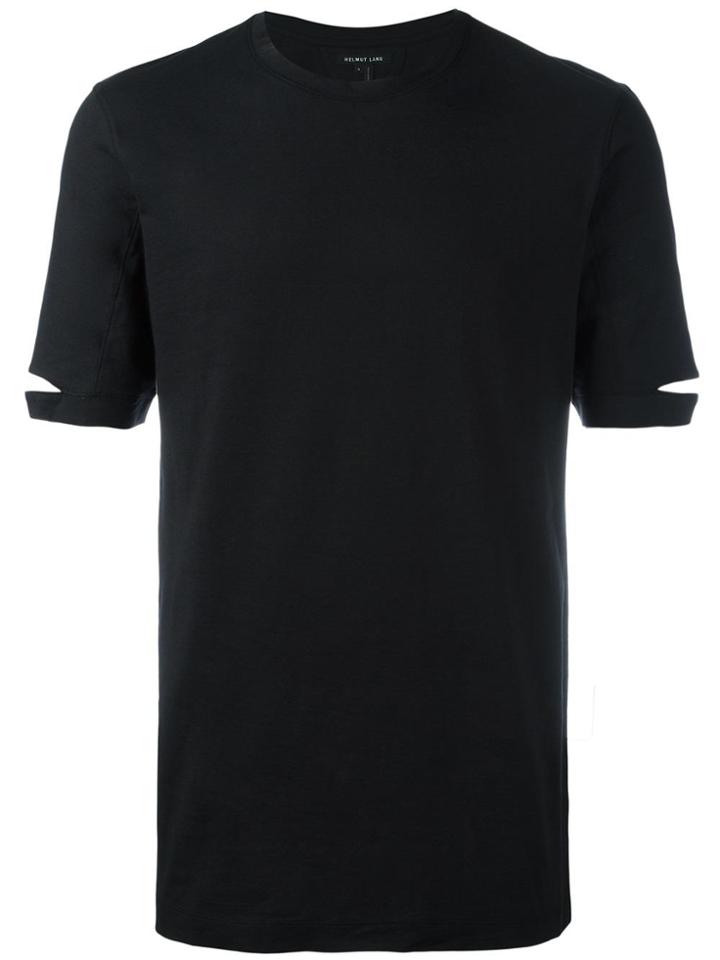 Helmut Lang Slit Sleeves T-shirt - Black