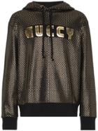 Gucci Guccy Logo Jersey Hoodie - Black