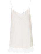 Iro Lace Hem Detail Vest Top - Nude & Neutrals