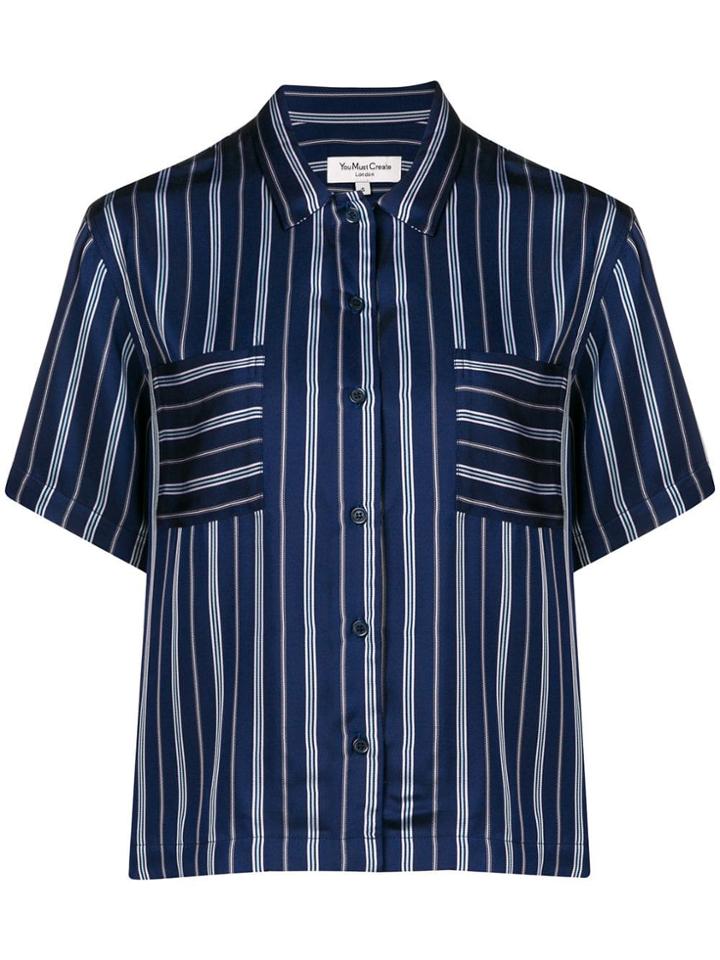 Ymc Striped Blouse - Blue