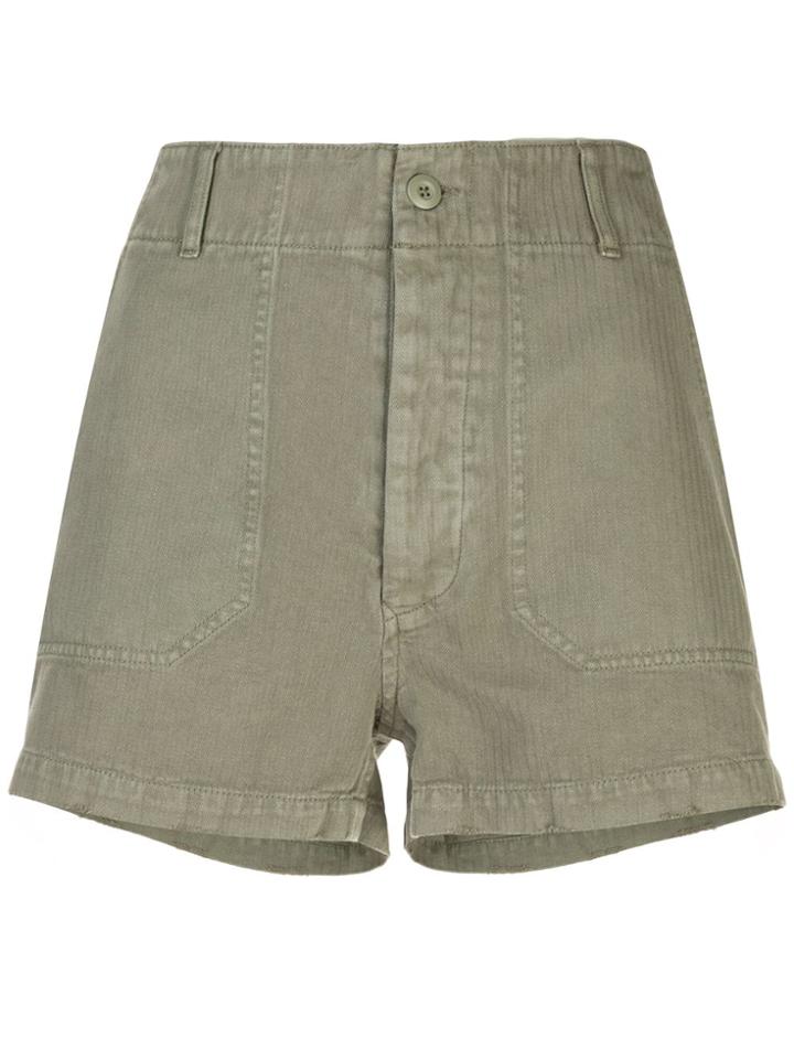Re/done 50's Military Short - Green
