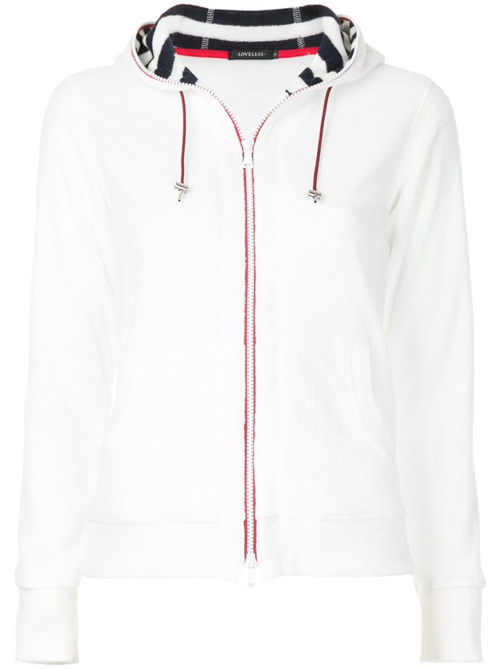 Loveless Zip-up Hoodie - White
