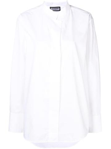 Roqa Stiff Collar Shirt - White