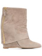 The Seller Foldover Flap Boot - Neutrals