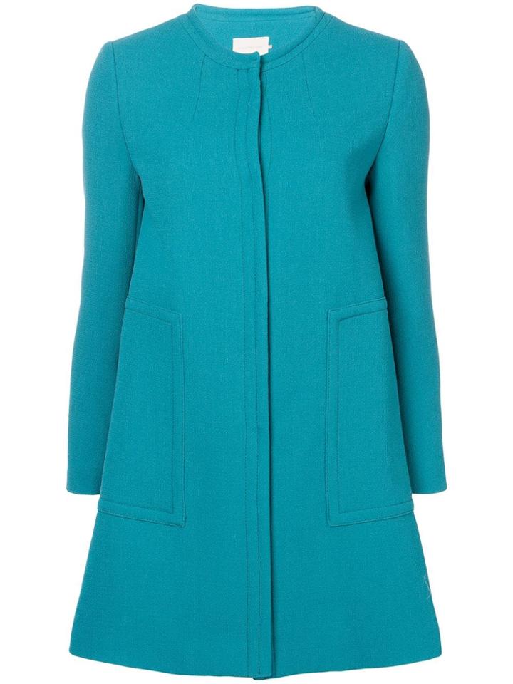 L'autre Chose Collarless Coat - Blue