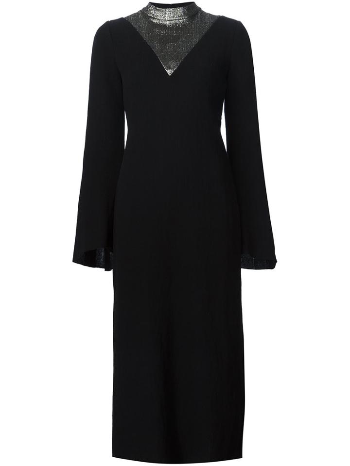 Ellery Metallic Neck Detail Dress