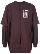 Komakino Layered Sleeve T-shirt - Purple