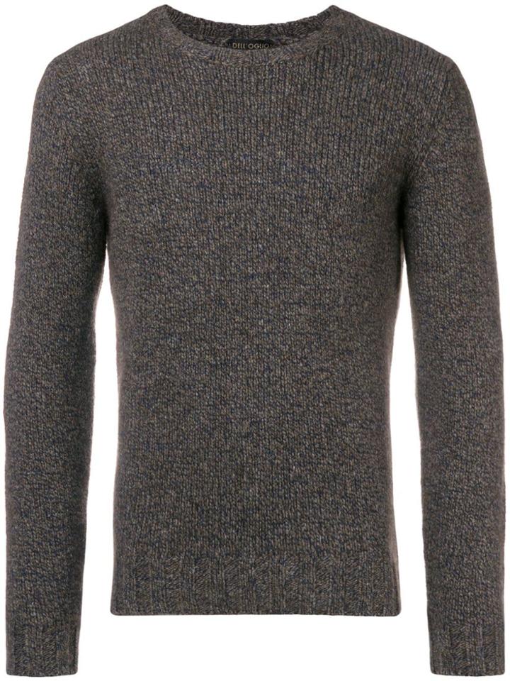 Dell'oglio Melange Knit Sweater - Brown