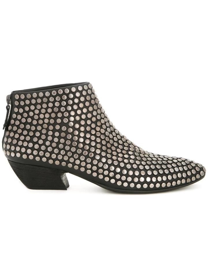 Marsèll Stud Detail Ankle Boots - Black