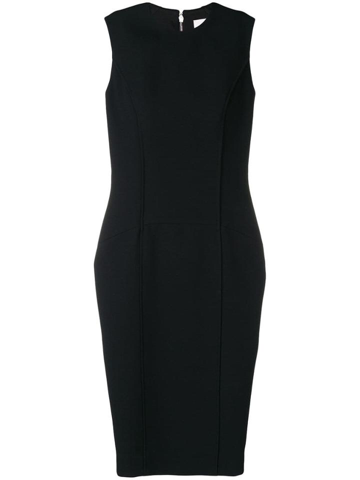 Victoria Beckham Fitted Midi Dress - Black