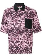 Aries Printed Button-up Shirt - Pink