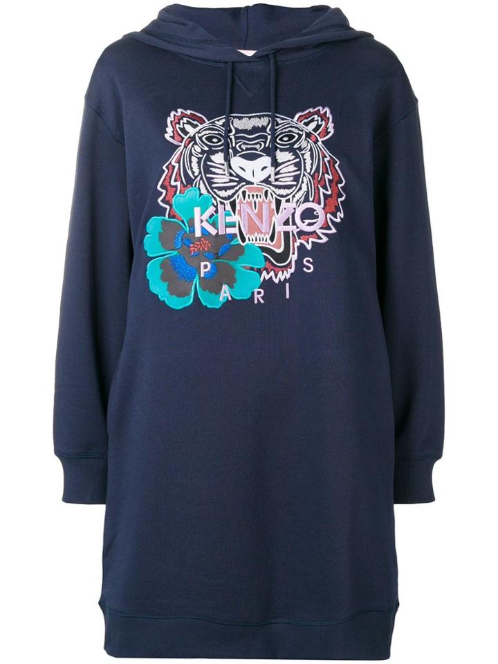 Kenzo Hoodie Dress - Blue