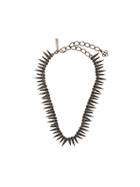 Oscar De La Renta Sea Urchin Crystal Necklace - Black