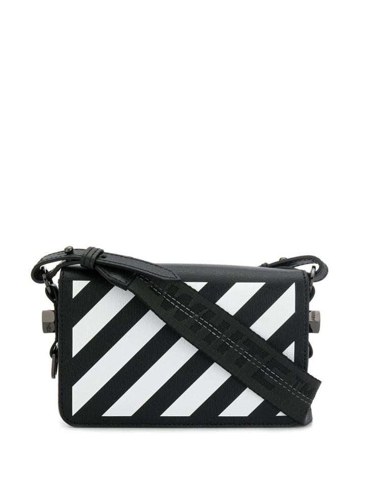 Off-white Mini Diag Flap Shoulder Bag - Black