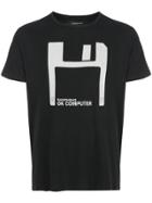 R13 Floppy Disk Crew-neck T-shirt - Black