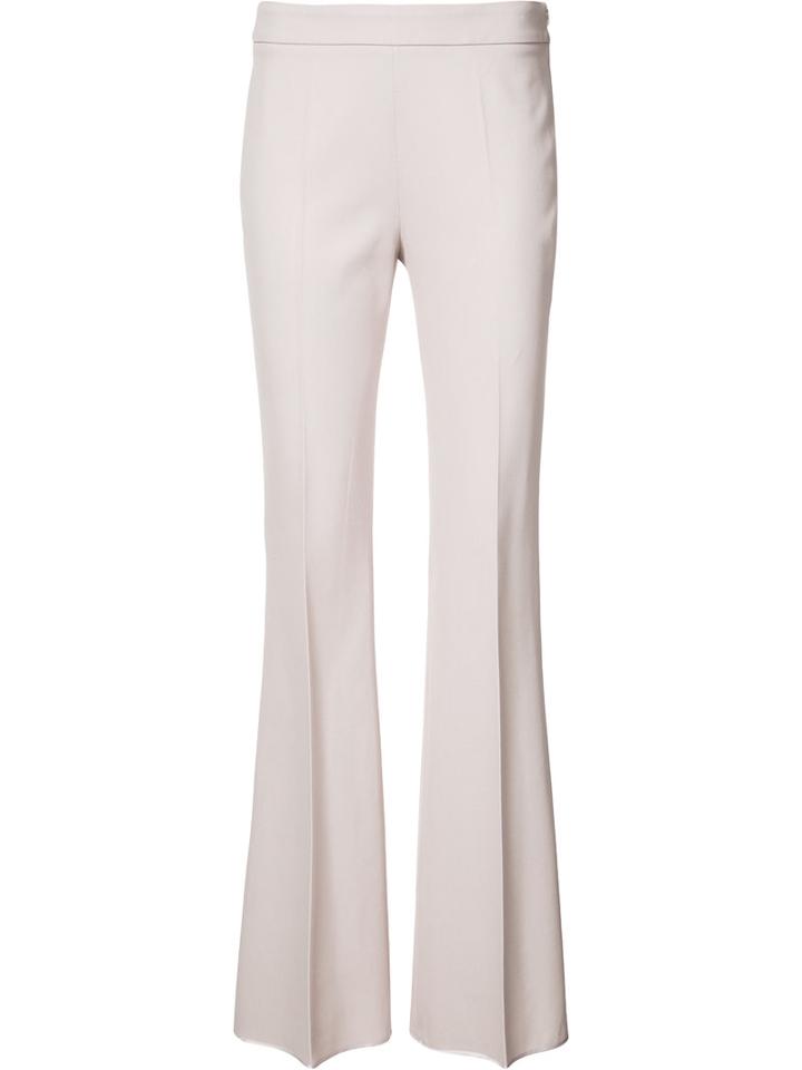 Giambattista Valli Smart Flared Trousers, Women's, Size: 38, Pink/purple, Cotton/spandex/elastane/viscose