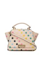 Zac Zac Posen Eartha Medium Soft Top Handle- Polka Dot - White