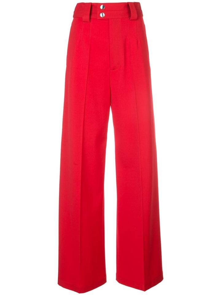 Proenza Schouler Wide Leg Trousers - Red