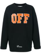 Off-white - Logo Print Sweatshirt - Men - Cotton - L, Black, Cotton