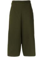 Uma Raquel Davidowicz Wide Leg Cropped Trousers - Green