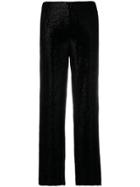 Giorgio Armani Sequin-embellished Straight Trousers - Black