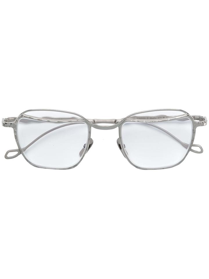 Kuboraum Classic Square Glasses - Silver
