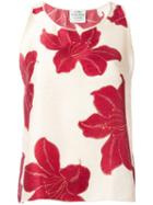 Forte Forte Floral Print Tank Top, Women's, Size: 0, Nude/neutrals, Silk