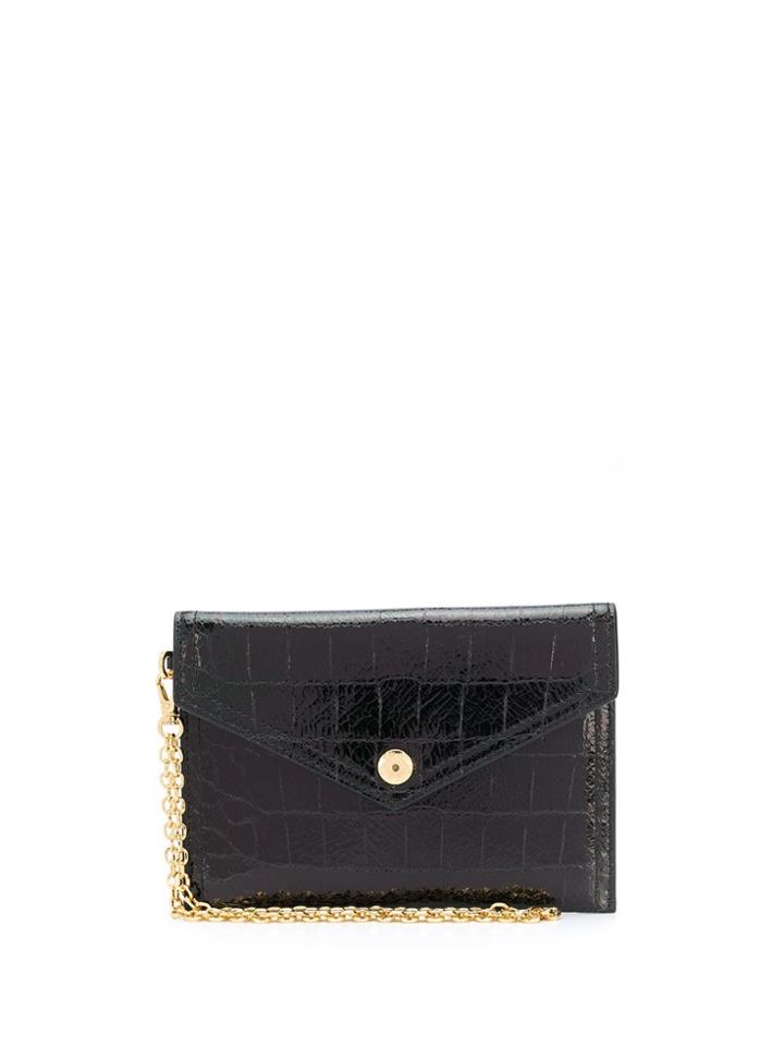 Miu Miu Chain Strap Wallet - Black
