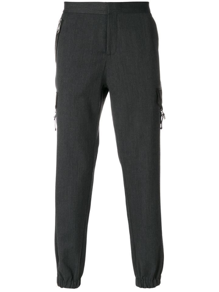 Versus Fitted Cuff Detailed Trousers - Grey