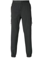 Versus Fitted Cuff Detailed Trousers - Grey